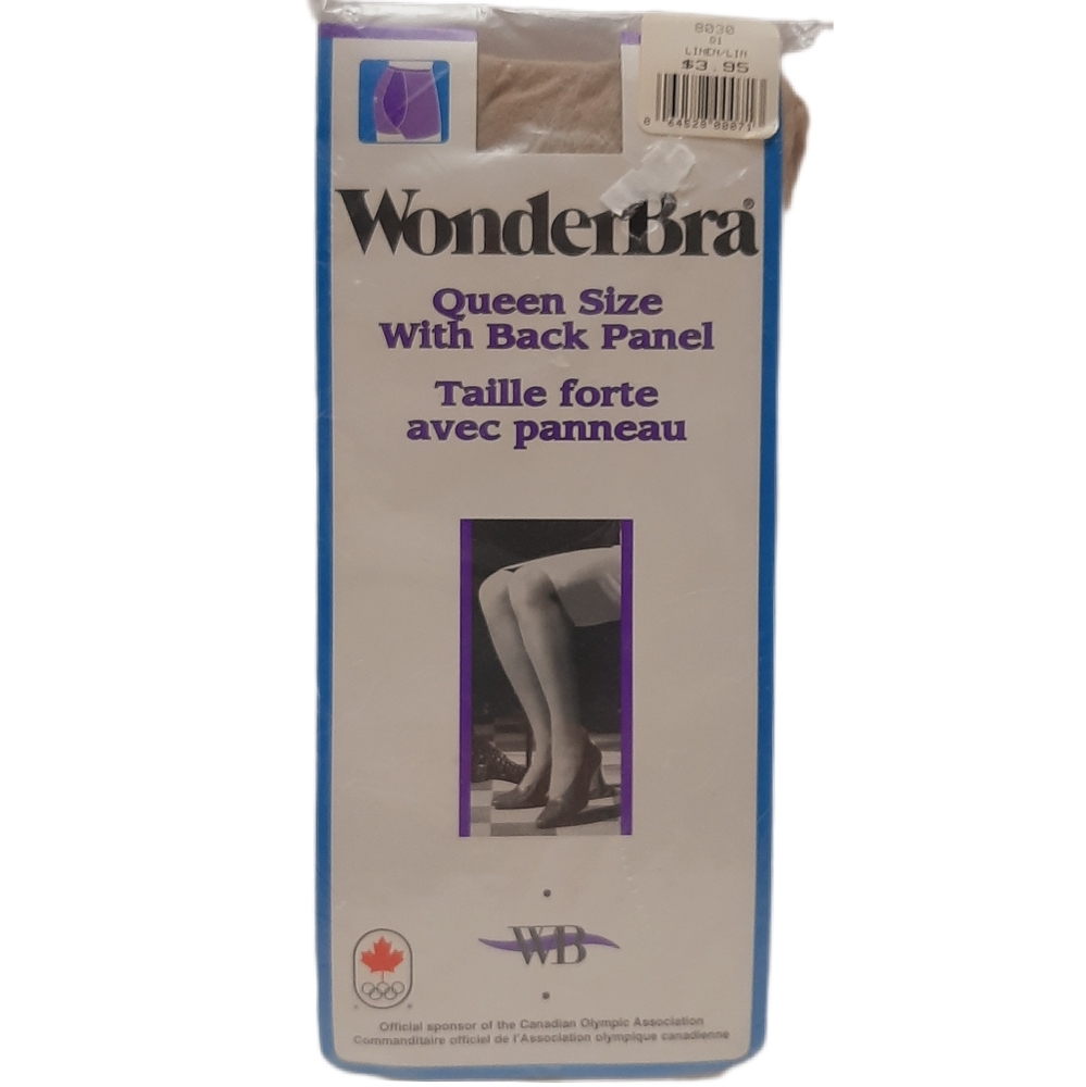 🍒4 for $20🍒 New - Vintage Wonderbra Linen Queen Sz Q1 Pantyhose NOS